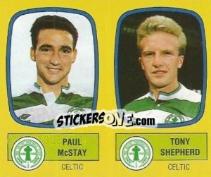 Figurina Paul McStay / Tony Shepherd - UK Football 1987-1988 - Panini