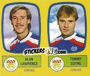Sticker Alan Lawrence / Tommy Coyne - UK Football 1987-1988 n. 492 - Panini