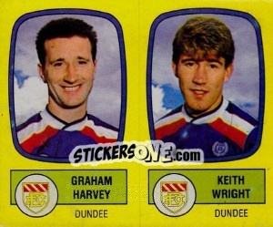 Sticker Graham Harvey / Keith Wright - UK Football 1987-1988 n. 493 - Panini