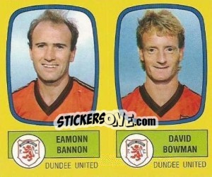 Sticker Eamonn Bannon / David Bowman - UK Football 1987-1988 n. 499 - Panini