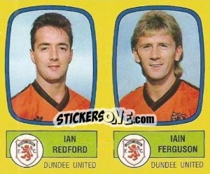 Figurina Ian Redford / Iain Ferguson - UK Football 1987-1988 - Panini
