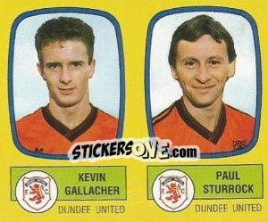 Sticker Kevin Gallacher / Paul Sturrock - UK Football 1987-1988 n. 502 - Panini