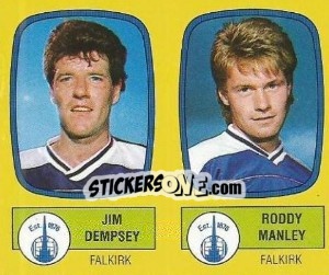 Cromo Jim Dempsey / Roddy Manley - UK Football 1987-1988 n. 514 - Panini