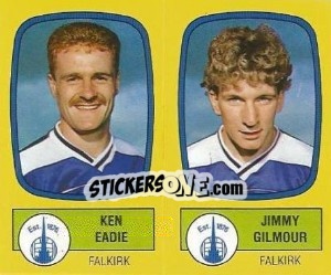 Cromo Ken Eadie / Jimmy Gilmour - UK Football 1987-1988 - Panini