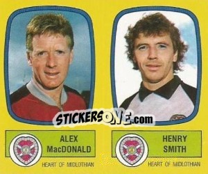 Sticker Alex MacDonald / Henry Smith - UK Football 1987-1988 n. 521 - Panini
