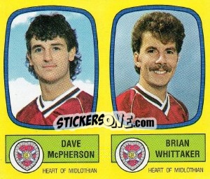 Figurina Dave McPherson / Brian Whittaker - UK Football 1987-1988 - Panini