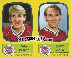 Sticker Gary MacKay / Sandy Clark - UK Football 1987-1988 n. 528 - Panini