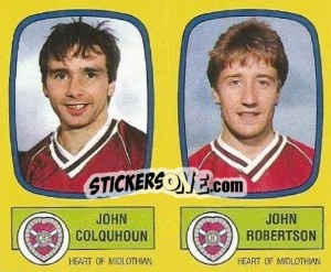 Sticker John Colquhoun / John Robertson - UK Football 1987-1988 n. 529 - Panini