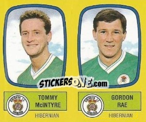 Figurina Tommy McIntyre / Gordon Rae - UK Football 1987-1988 - Panini