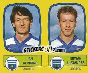 Cromo Ian Clinging / Rowan Alexander - UK Football 1987-1988 - Panini