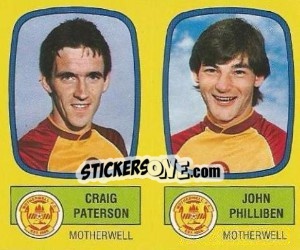 Sticker Craig Paterson / John Philliben - UK Football 1987-1988 n. 552 - Panini