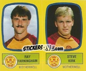 Sticker Ray Farningham / Steve Kirk - UK Football 1987-1988 - Panini