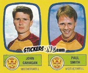 Sticker John Gahagan / Paul Smith - UK Football 1987-1988 - Panini