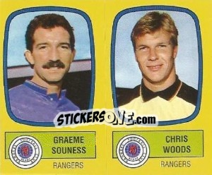 Sticker Graeme Souness / Chris Woods - UK Football 1987-1988 n. 557 - Panini