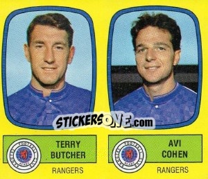 Sticker Terry Butcher / Avi Cohen - UK Football 1987-1988 - Panini