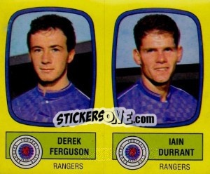 Sticker Derek Ferguson / Ian Durrant - UK Football 1987-1988 - Panini