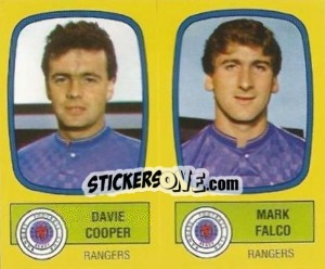 Sticker Davie Cooper / Mark Falco - UK Football 1987-1988 n. 564 - Panini