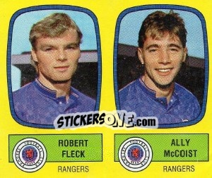 Figurina Robert Fleck / Ally McCoist - UK Football 1987-1988 - Panini