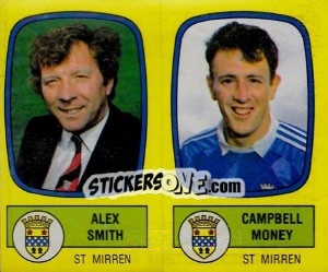 Sticker Alex Smith / Campbell Money - UK Football 1987-1988 n. 567 - Panini