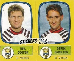 Sticker Neil Cooper / Derek Hamilton - UK Football 1987-1988 n. 568 - Panini
