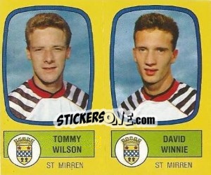 Cromo Tommy Wilson / David Winnie - UK Football 1987-1988 - Panini