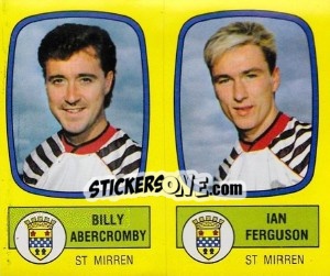 Cromo Billy Abercromby / Ian Ferguson - UK Football 1987-1988 - Panini