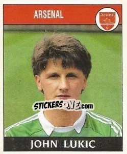 Sticker John Lukic - UK Football 1988-1989 - Panini