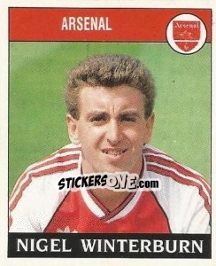 Sticker Nigel Winterburn - UK Football 1988-1989 - Panini