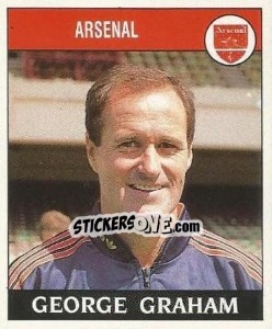 Sticker George Graham - UK Football 1988-1989 n. 14 - Panini