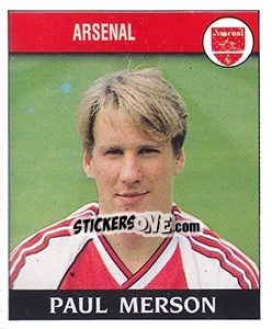 Figurina Paul Merson - UK Football 1988-1989 - Panini