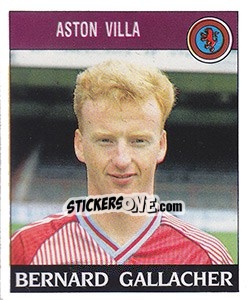 Sticker Bernard Gallacher - UK Football 1988-1989 n. 21 - Panini
