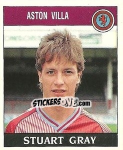 Sticker Stuart Gray - UK Football 1988-1989 n. 26 - Panini