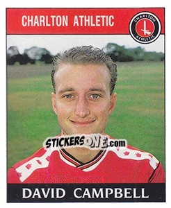 Cromo David Campbell - UK Football 1988-1989 - Panini