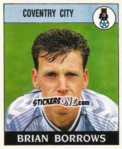 Sticker Brian Borrows - UK Football 1988-1989 - Panini