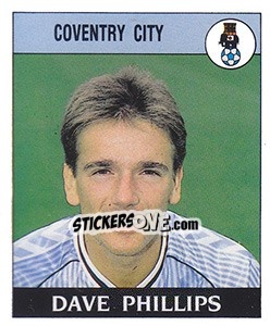 Sticker David Phillips - UK Football 1988-1989 - Panini