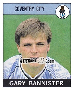 Sticker Gary Bannister - UK Football 1988-1989 - Panini