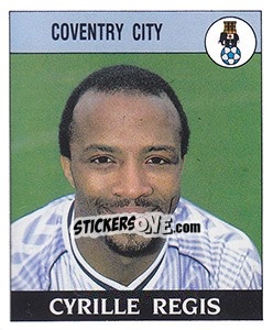 Sticker Cyrille Regis - UK Football 1988-1989 - Panini