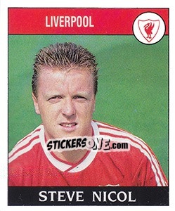 Sticker Steve Nicol - UK Football 1988-1989 n. 102 - Panini