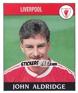 Sticker John Aldridge - UK Football 1988-1989 - Panini