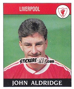 Cromo John Aldridge - UK Football 1988-1989 n. 105 - Panini