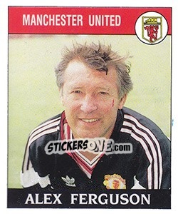 Figurina Alex Ferguson - UK Football 1988-1989 - Panini