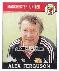 Sticker Alex Ferguson - UK Football 1988-1989 n. 134 - Panini