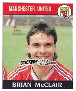 Figurina Brian McClair - UK Football 1988-1989 - Panini