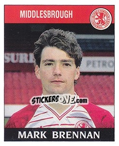 Sticker Mark Brennan - UK Football 1988-1989 - Panini