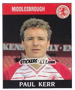 Sticker Paul Kerr - UK Football 1988-1989 n. 150 - Panini
