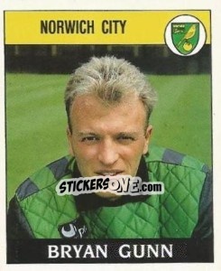 Sticker Bryan Gunn - UK Football 1988-1989 - Panini