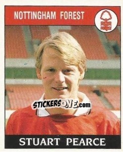 Sticker Stuart Pearce - UK Football 1988-1989 n. 205 - Panini
