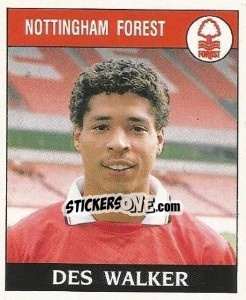 Sticker Des Walker - UK Football 1988-1989 n. 206 - Panini