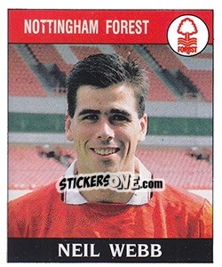 Cromo Neil Webb - UK Football 1988-1989 n. 210 - Panini