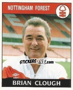 Cromo Brian Clough - UK Football 1988-1989 - Panini